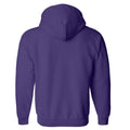 Purple - Back - Gildan Heavy Blend Unisex Adult Full Zip Hooded Sweatshirt Top