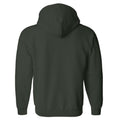 Forest Green - Lifestyle - Gildan Heavy Blend Unisex Adult Full Zip Hooded Sweatshirt Top