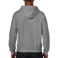 Graphite Heather - Side - Gildan Heavy Blend Unisex Adult Full Zip Hooded Sweatshirt Top