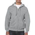 Sport Grey - Lifestyle - Gildan Heavy Blend Unisex Adult Full Zip Hooded Sweatshirt Top