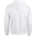 White - Back - Gildan Heavy Blend Unisex Adult Full Zip Hooded Sweatshirt Top