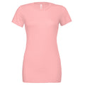 Pink - Front - Bella + Canvas Womens-Ladies Jersey Short-Sleeved T-Shirt