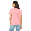 Pink - Side - Bella + Canvas Womens-Ladies Jersey Short-Sleeved T-Shirt