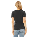 Dark Grey - Side - Bella + Canvas Womens-Ladies Jersey Short-Sleeved T-Shirt