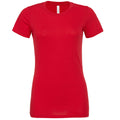 Red - Front - Bella + Canvas Womens-Ladies Jersey Short-Sleeved T-Shirt