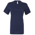 Navy - Front - Bella + Canvas Womens-Ladies Jersey Short-Sleeved T-Shirt