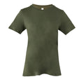 Military Green - Front - Bella + Canvas Womens-Ladies Jersey Short-Sleeved T-Shirt