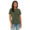 Military Green - Lifestyle - Bella + Canvas Womens-Ladies Jersey Short-Sleeved T-Shirt