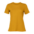 Mustard Yellow - Front - Bella + Canvas Womens-Ladies Jersey Short-Sleeved T-Shirt