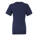 Navy Blue - Front - Bella + Canvas Womens-Ladies Jersey Short-Sleeved T-Shirt