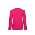 Bright Magenta - Side - B&C Womens-Ladies Organic Sweatshirt