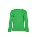 Apple Green - Front - B&C Womens-Ladies Organic Sweatshirt