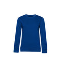 Royal Blue - Front - B&C Womens-Ladies Organic Sweatshirt