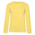 Blazing Yellow - Front - B&C Womens-Ladies Organic Sweatshirt