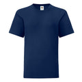 Navy - Front - Fruit of the Loom Childrens-Kids T-Shirt