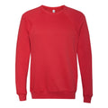 Burnt Red - Front - Bella + Canvas Unisex Adult Fleece Raglan Sweatshirt