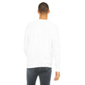 White - Back - Bella + Canvas Unisex Adult Fleece Drop Shoulder Sweatshirt