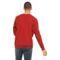Brick Red - Back - Bella + Canvas Unisex Adult Fleece Drop Shoulder Sweatshirt