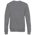 Carbon Grey Heather - Back - Bella + Canvas Unisex Adult Fleece Drop Shoulder Sweatshirt