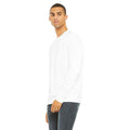 White - Side - Bella + Canvas Unisex Adult Fleece Drop Shoulder Sweatshirt
