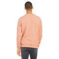 Peach - Back - Bella + Canvas Unisex Adult Fleece Drop Shoulder Sweatshirt
