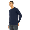 Navy - Side - Bella + Canvas Unisex Adult Fleece Drop Shoulder Sweatshirt