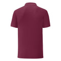 Burgundy - Back - Fruit of the Loom Mens Tailored Polo Shirt