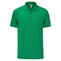 Green Heather - Front - Fruit of the Loom Mens Tailored Polo Shirt