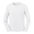 White - Front - Russell Mens Long-Sleeved T-Shirt