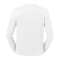 White - Back - Russell Mens Long-Sleeved T-Shirt