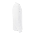 White - Side - Russell Mens Long-Sleeved T-Shirt