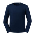 French Navy - Front - Russell Mens Long-Sleeved T-Shirt