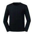 Black - Front - Russell Mens Long-Sleeved T-Shirt