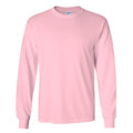 Light Pink - Front - Gildan Mens Plain Crew Neck Ultra Cotton Long Sleeve T-Shirt