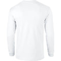 White - Back - Gildan Mens Plain Crew Neck Ultra Cotton Long Sleeve T-Shirt