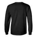 Black - Back - Gildan Mens Plain Crew Neck Ultra Cotton Long Sleeve T-Shirt