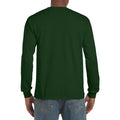 Forest Green - Pack Shot - Gildan Mens Plain Crew Neck Ultra Cotton Long Sleeve T-Shirt