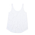 White - Front - Mantis Womens-Ladies Relaxed Tank Top