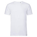 White - Front - Russell Mens Pure Organic Short-Sleeved T-Shirt