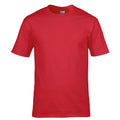Red - Front - Gildan Mens Premium Cotton Ring Spun Short Sleeve T-Shirt