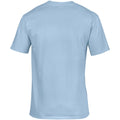 Light Blue - Side - Gildan Mens Premium Cotton Ring Spun Short Sleeve T-Shirt