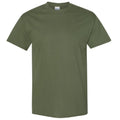 Military Green - Front - Gildan Mens Heavy Cotton Short Sleeve T-Shirt