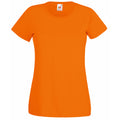 Orange - Front - Fruit Of The Loom Ladies-Womens Lady-Fit Valueweight Short Sleeve T-Shirt (Pack Of 5)