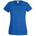 Royal - Front - Fruit Of The Loom Ladies-Womens Lady-Fit Valueweight Short Sleeve T-Shirt (Pack Of 5)