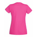 Fuchsia - Back - Fruit Of The Loom Ladies-Womens Lady-Fit Valueweight Short Sleeve T-Shirt (Pack Of 5)