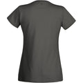 Light Graphite - Back - Fruit Of The Loom Ladies-Womens Lady-Fit Valueweight Short Sleeve T-Shirt (Pack Of 5)
