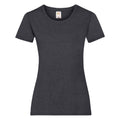 Dark Heather - Front - Fruit Of The Loom Ladies-Womens Lady-Fit Valueweight Short Sleeve T-Shirt (Pack Of 5)
