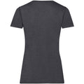 Dark Heather - Back - Fruit Of The Loom Ladies-Womens Lady-Fit Valueweight Short Sleeve T-Shirt (Pack Of 5)