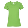 Lime - Front - Fruit Of The Loom Ladies-Womens Lady-Fit Valueweight Short Sleeve T-Shirt (Pack Of 5)