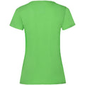Lime - Back - Fruit Of The Loom Ladies-Womens Lady-Fit Valueweight Short Sleeve T-Shirt (Pack Of 5)
